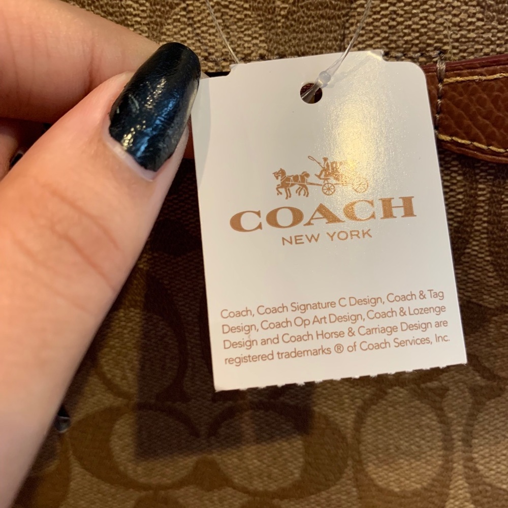 Coach Sig Zip Top Tote-NWT - Picture 6 of 7